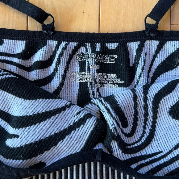 Garage Black and White Bra top - Picture 3 of 3